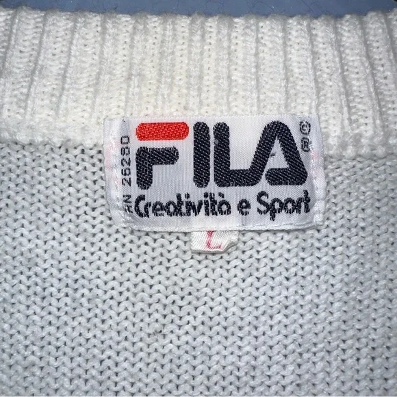 Vintage Fila sweater vest Sz L - Picture 4 of 4